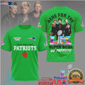 Green Day X New England Patriots Super Bowl Lix T Shirt - Limotees LLC
