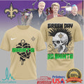 Green Day X New Orleans Saints Skull Heart Grenade Mashup T Shirt - Limotees LLC