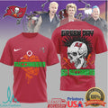 Green Day X Tampa Bay Buccaneers Skull Heart Grenade Mashup T Shirt - Limotees LLC