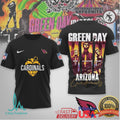 Green Day x Arizona Cardinals Rock Music Fan T Shirt - Limotees LLC