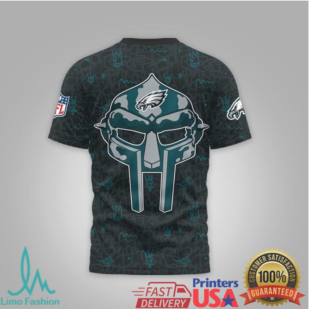 Philadelphia Eagles Official NFL x MF DOOM 3D Shirt - Limotees LLC