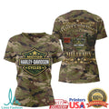Harley Davidson Military Liberator 42WLA Camouflage Tactical Graphic Apparel T Shirt - Limotees LLC