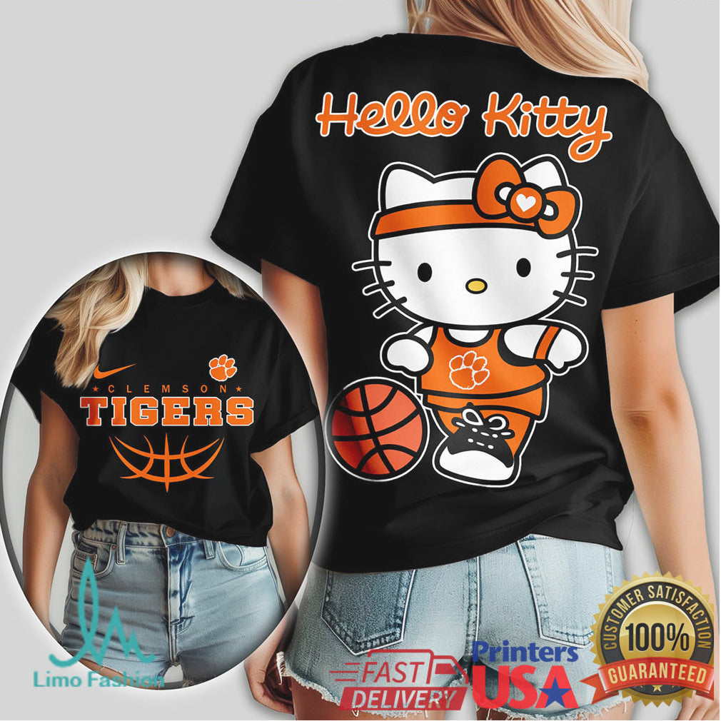 Hello Kitty Clemson Tigers Basketball Game Day T Shirt - Limotees LLC