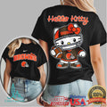 Hello Kitty Cleveland Browns Football Tshirt Kawaii Nfl Sports Gear - Limotees LLC