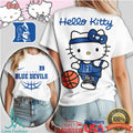 Hello Kitty Duke Blue Devils Basketball Sports Apparel T Shirt - Limotees LLC