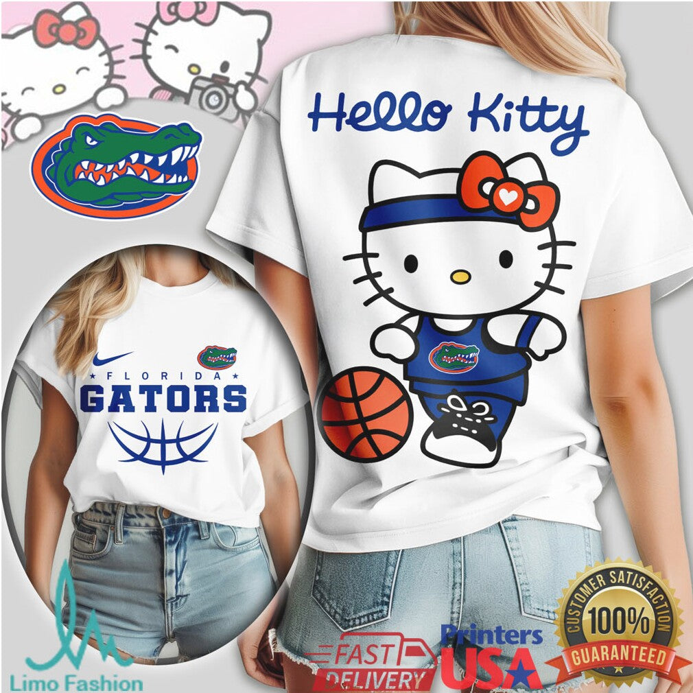 Hello Kitty Florida Gators Basketball Women's Graphic T Shirt - Limotees LLC
