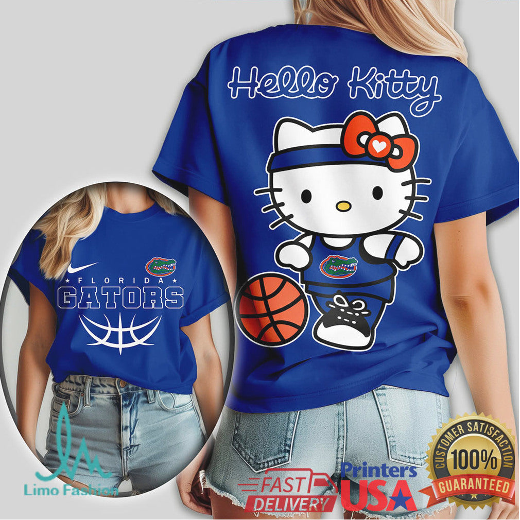 Hello Kitty Florida Gators Basketball Women's Graphic T Shirt - Limotees LLC