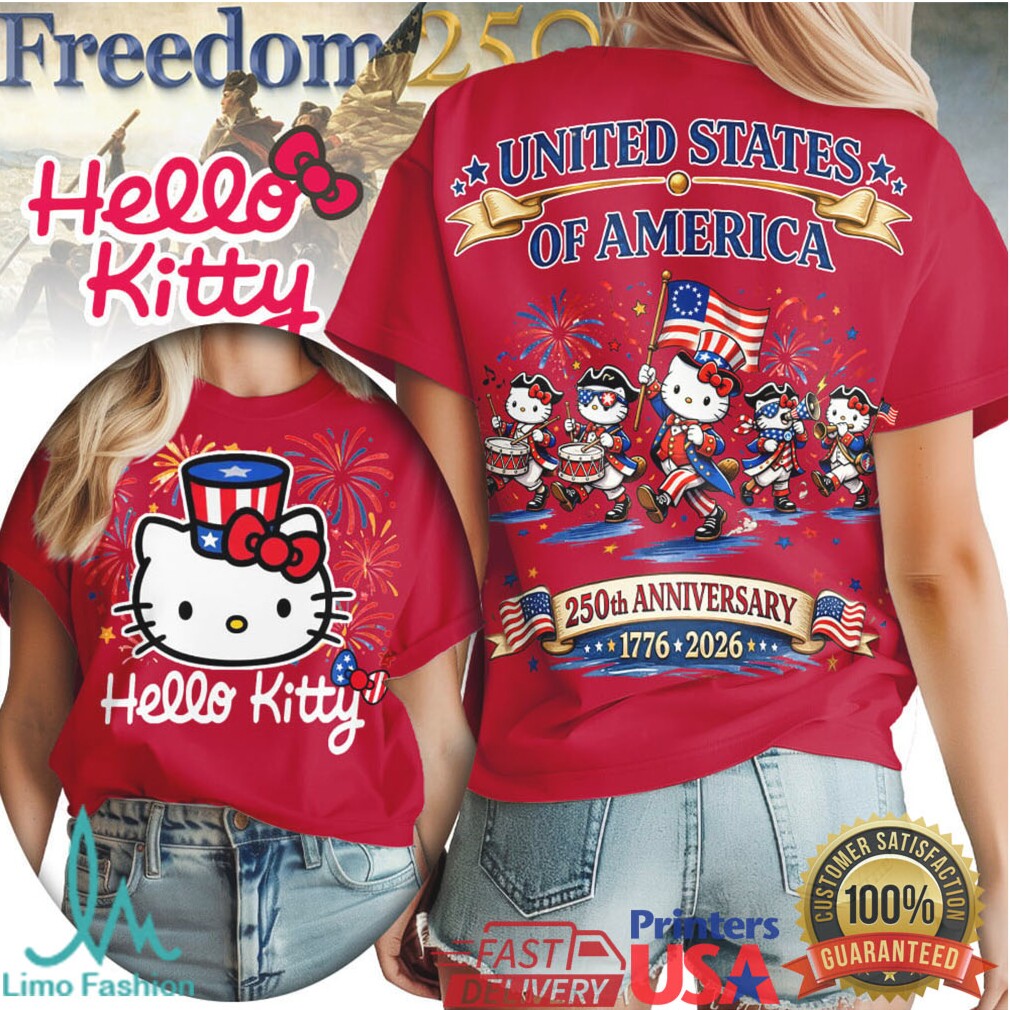 Hello Kitty & Friends Patriotic 250th Anniversary T Shirt USA 1776 2026 Parade - Limotees LLC