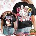 Hello Kitty Happy Easter Bunny Costume & Flower Garden T Shirt - Limotees LLC