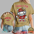 Hello Kitty San Francisco 49Ers Nfl Team Logo Graphic Tee - Limotees LLC