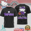 Hello Kitty Toronto Raptors Basketball T Shirt Kitty Power Power Play NBA T Shirt - Limotees LLC