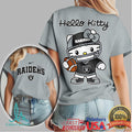 Hello Kitty X Las Vegas Raiders Nfl Football Kawaii Tshirt - Limotees LLC
