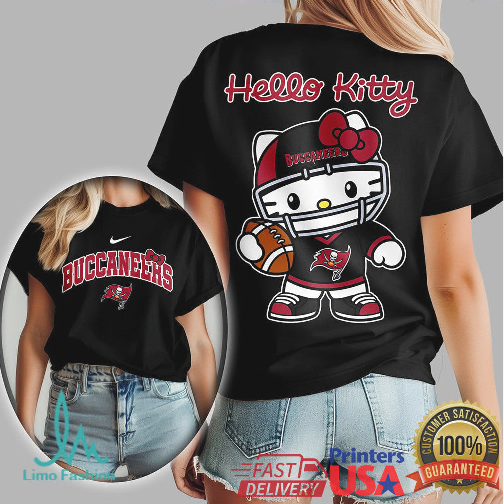 Hello Kitty X Tampa Bay Buccaneers Nfl Football Kawaii Tshirt - Limotees LLC