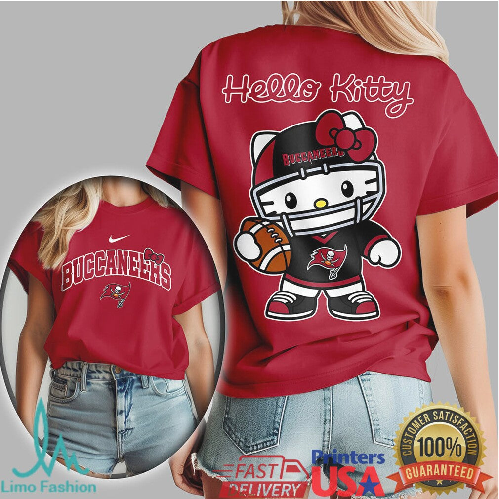 Hello Kitty X Tampa Bay Buccaneers Nfl Football Kawaii Tshirt - Limotees LLC