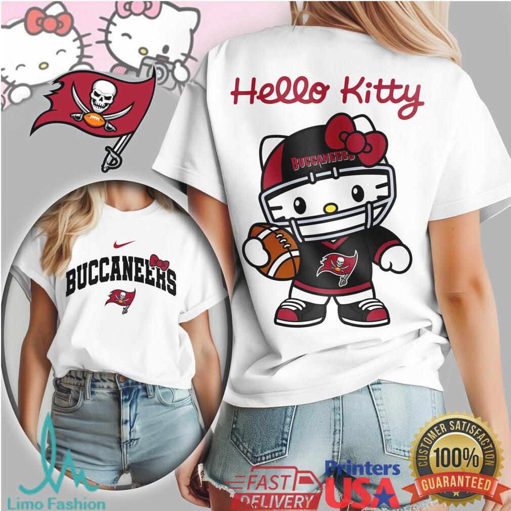 Hello Kitty X Tampa Bay Buccaneers Nfl Football Kawaii Tshirt - Limotees LLC