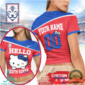 Hello South Korea Girl Custom Soccer Fan T Shirt Personalized Name & Number KFA Style T Shirt - Limotees LLC