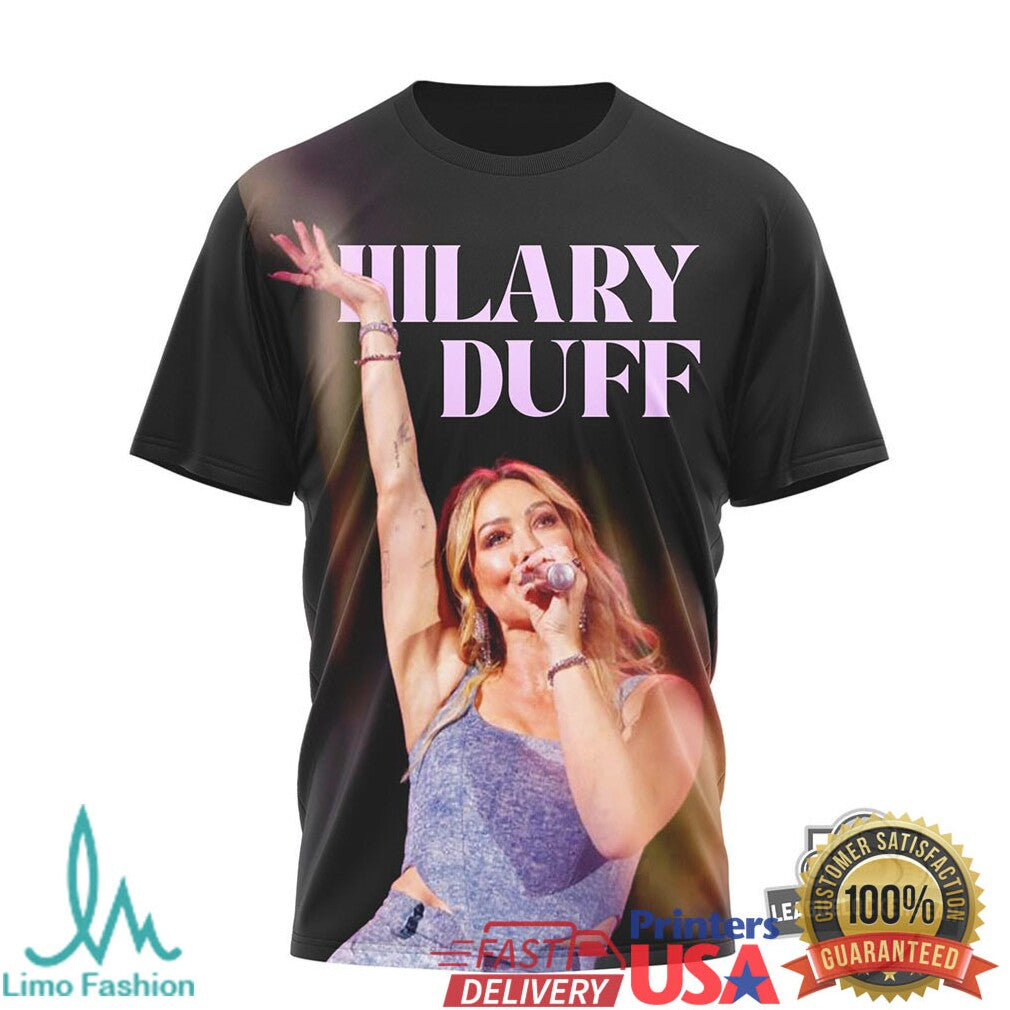 Hilary Duff The Lucky Me Tour 2025 Concert Schedule T Shirt - Limotees LLC