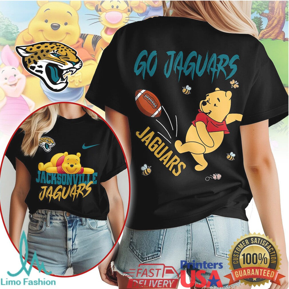 Jacksonville Jaguars Official NFL Winnie The Pooh Go Shirt - Limotees LLC