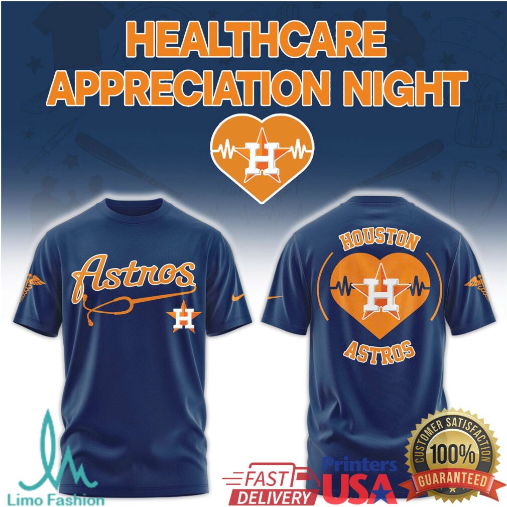 Houston Astros Healthcare Appreciation Night Stethoscope T Shirt - Limotees LLC