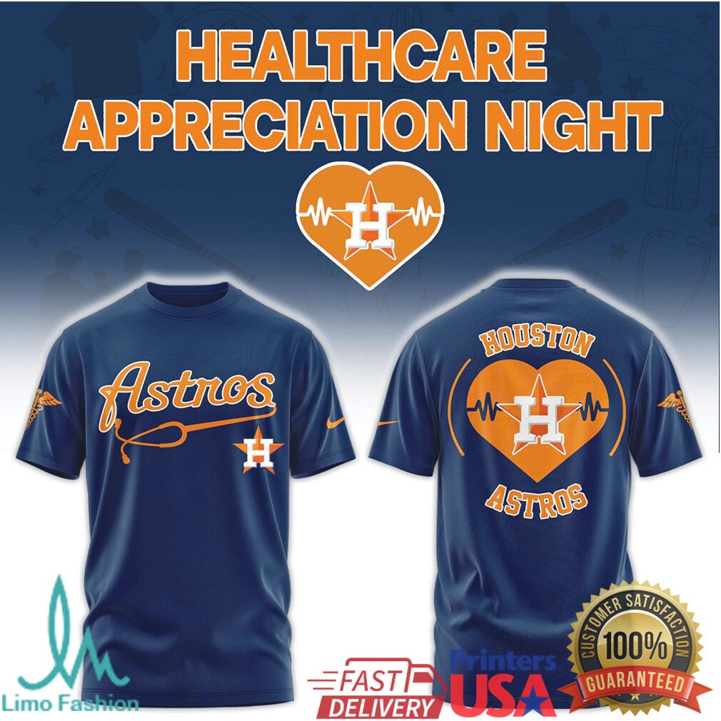 Houston Astros Healthcare Appreciation Night Stethoscope T Shirt - Limotees LLC
