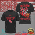 Houston Cougars Basketball Go Coogs Mascot Slam Dunk Athletic T Shirt - Limotees LLC