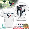 Houston Texans Arborist Tree Service American Flag T Shirt - Limotees LLC