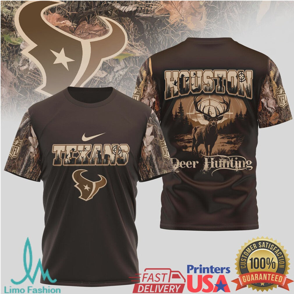 Houston Texans Deer Hunting Camo Tshirt - Limotees LLC