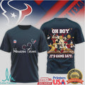 Houston Texans Disney Mickey & Friends “Oh Boy It's Game Day” T Shirt - Limotees LLC