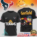 Houston Texans Garfield Character Fan Art Sports T shirt - Limotees LLC