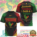 Houston Texans Juneteenth Freedom Faith Future Graphic T Shirt - Limotees LLC