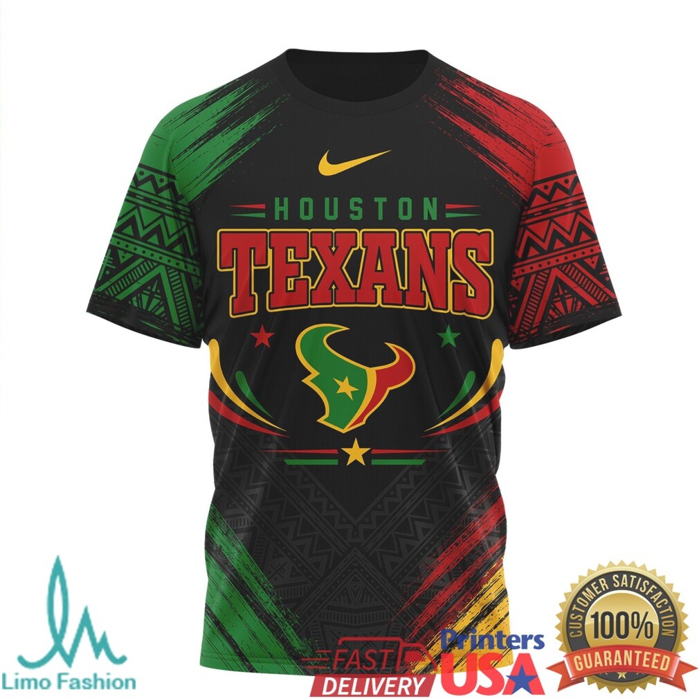 Houston Texans Juneteenth Freedom Faith Future Graphic T Shirt - Limotees LLC