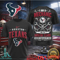 Houston Texans Mechanic Skull Pistons T Shirt - Limotees LLC