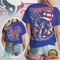 Houston Texans Mickey & Friends America's 250th Anniversary T Shirt - Limotees LLC