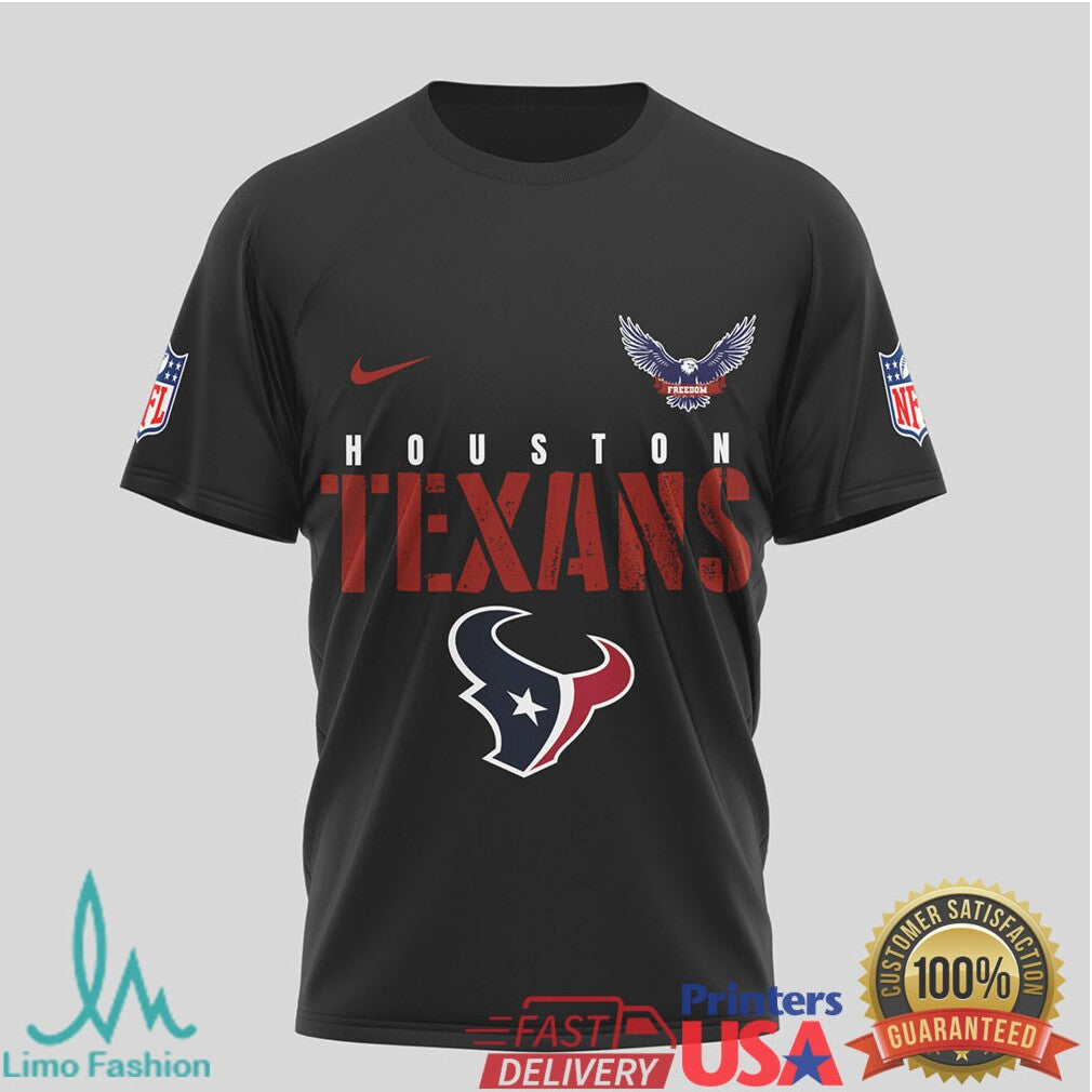 Houston Texans Military Appreciation “Thank You Veterans” 3D T Shirt - Limotees LLC