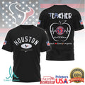 Houston Texans Nfl Teacher Appreciation Teach Love Inspire Shirt - Limotees LLC