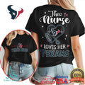 Houston Texans Nurse Heartbeat Stethoscope Fan Shirt - Limotees LLC