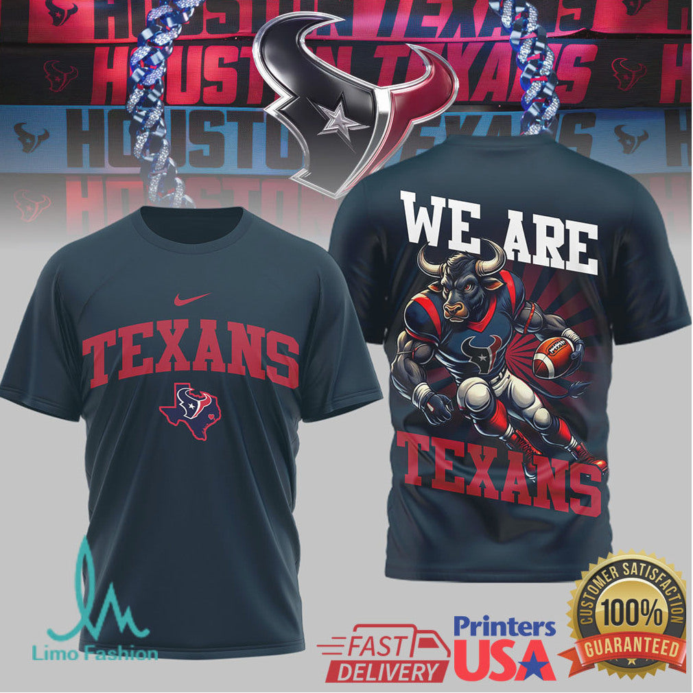 Houston Texans Official NFL 3D Shirt - Limotees LLC