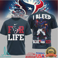 Houston Texans Official NFL Built on Loyalty For Life 3D Shirt - Limotees LLC