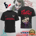 Houston Texans Official NFL Joker Why So Serious 3D Shirt - Limotees LLC