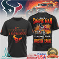 Houston Texans Simple Man Hot Rod Racing Black T Shirt - Limotees LLC