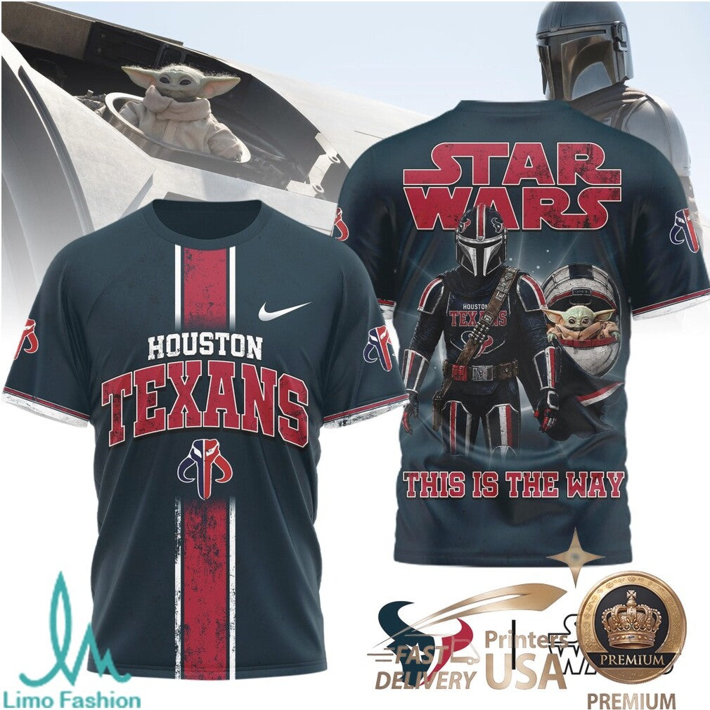 Houston Texans Star Wars The Mandalorian This Is The Way T Shirt - Limotees LLC