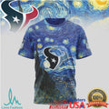 Houston Texans Starry Night Vincent Van Gogh Nfl Tshirt - Limotees LLC