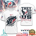 Houston Texans “They Not Like Us” Gridiron Graphic Performance Shirt - Limotees LLC