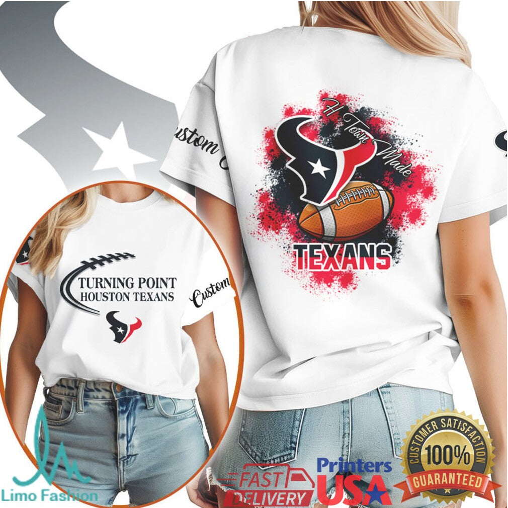 Houston Texans Turning Point Football T Shirt Custom Team Spirit Graphic - Limotees LLC