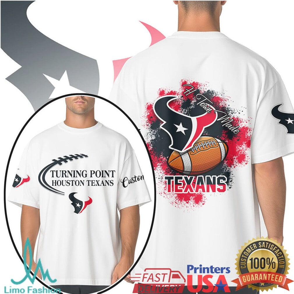 Houston Texans Turning Point Football T Shirt Custom Team Spirit Graphic - Limotees LLC