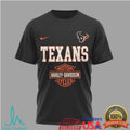 Houston Texans x Harley Davidson Motor Cycles Eagle Graphic T Shirt - Limotees LLC