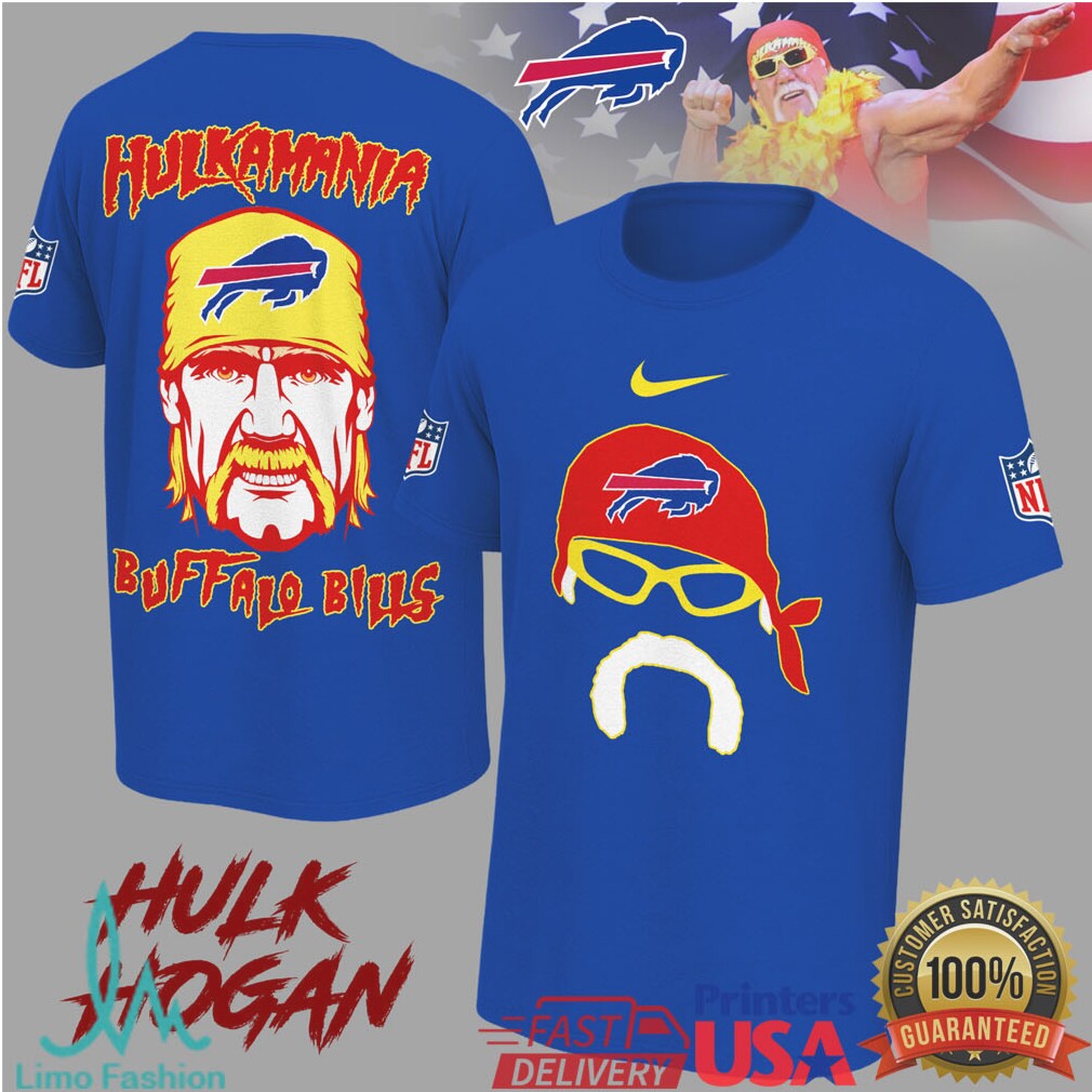 Hulk Hogan Hulkamania Buffalo Bills NFL Mashup T Shirt - Limotees LLC
