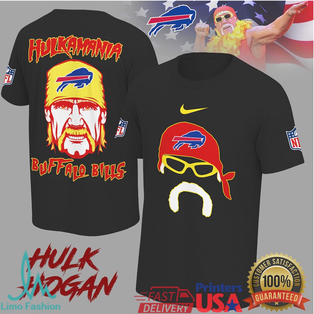Hulk Hogan Hulkamania Buffalo Bills NFL Mashup T Shirt - Limotees LLC