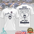 Huskies Baseball Nurse T Shirt Never Underestimate A Nurse Fan Gift - Limotees LLC