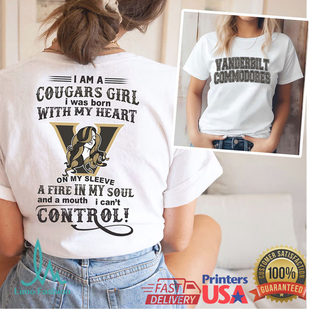 I Am A Commodores Girl Vanderbilt Commodores Fire In My Soul T Shirt